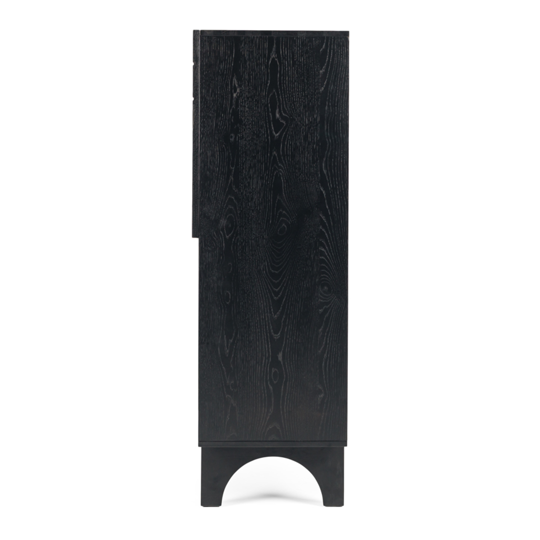 Etch Display Highboard Black Oak 140cm image 5